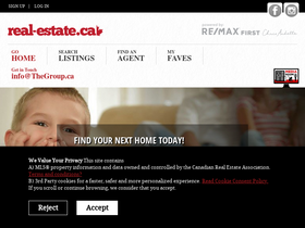 'real-estate.ca' screenshot