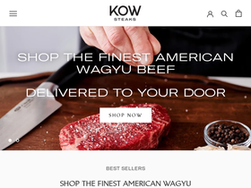 kowsteaks.com homepage screenshot