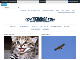 'forcechange.com' screenshot
