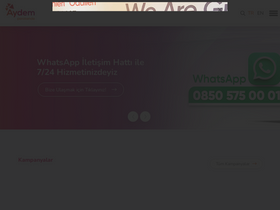 'aydemperakende.com.tr' screenshot