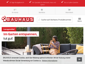 'bauhaus.ch' screenshot