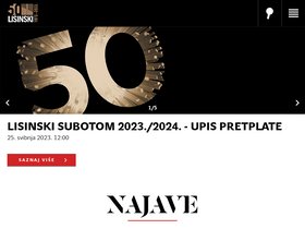 'lisinski.hr' screenshot