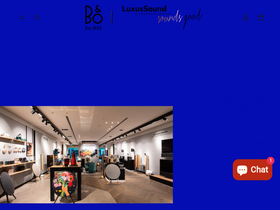 luxussound.com homepage screenshot