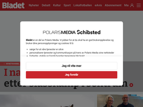 'bladet.no' screenshot