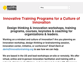 'innovationtraining.org' screenshot