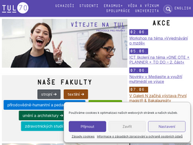 'tul.cz' screenshot