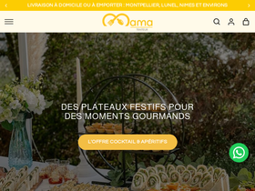 Mama Traiteur website screenshot