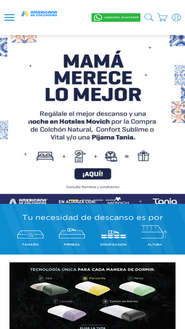 americanadecolchones.com