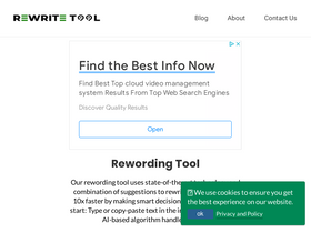 'rewritetool.net' screenshot