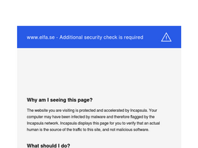 'elfa.se' screenshot