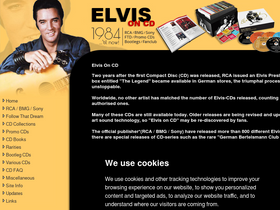 'elvisoncd.com' screenshot