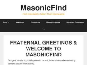 'masonicfind.com' screenshot