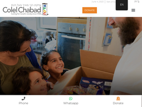 'colelchabad.org' screenshot