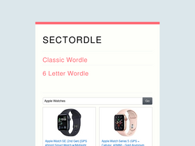 'sectordle.com' screenshot