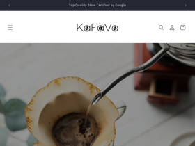 Kafava homepage screenshot