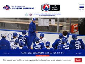 'amerks.com' screenshot