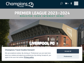 'champions-travel.com' screenshot