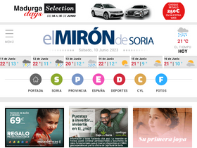 'elmirondesoria.es' screenshot