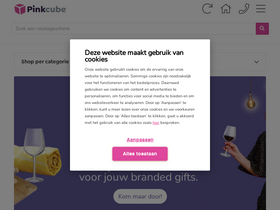 'pinkcube.nl' screenshot
