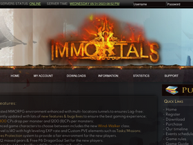 'immortals-co.com' screenshot