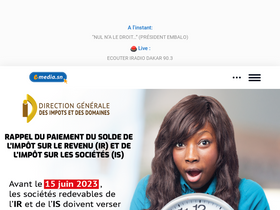 'emedia.sn' screenshot