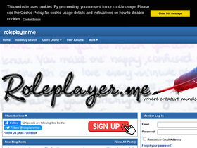 'roleplayer.me' screenshot