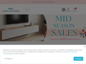 'ventamueblesonline.es' screenshot