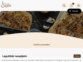 'kalcirecept.hu' screenshot
