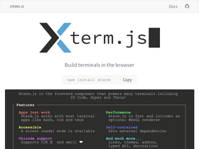 'xtermjs.org' screenshot