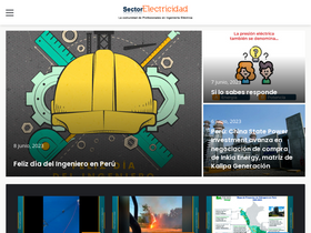 'sectorelectricidad.com' screenshot