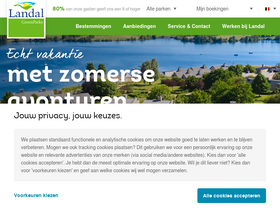 'landal.be' screenshot
