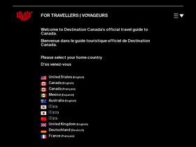 'canada.travel' screenshot