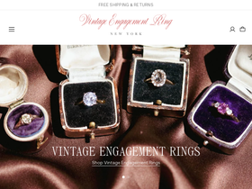 vintageengagementring.com homepage screenshot