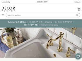 'decorplanet.com' screenshot