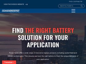 'power-sonic.com' screenshot