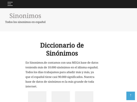 'sinonimos.de' screenshot