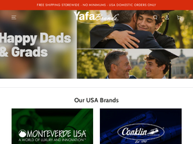 yafabrands.com homepage screenshot