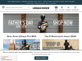 'urbanrider.co.uk' screenshot