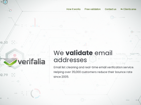 'verifalia.com' screenshot