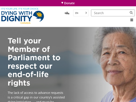 'dyingwithdignity.ca' screenshot