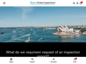 metrostratainspections.com.au homepage screenshot