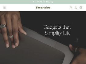 shopmehrs.com homepage screenshot