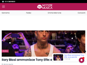 'notiziemusica.it' screenshot