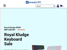 GenesisPC website screenshot