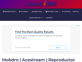 'mobdroapk.pro' screenshot