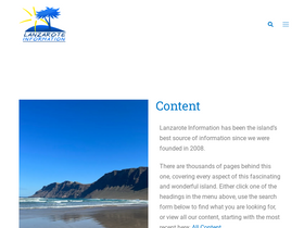 'lanzaroteinformation.co.uk' screenshot