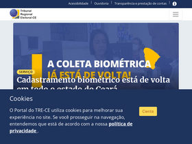 'tre-ce.jus.br' screenshot