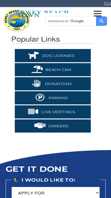 townofdeweybeach.com