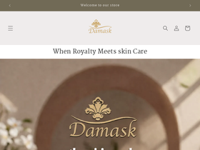 damaskbeauty.com homepage screenshot