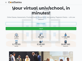 'sastraedu.codetantra.com' screenshot